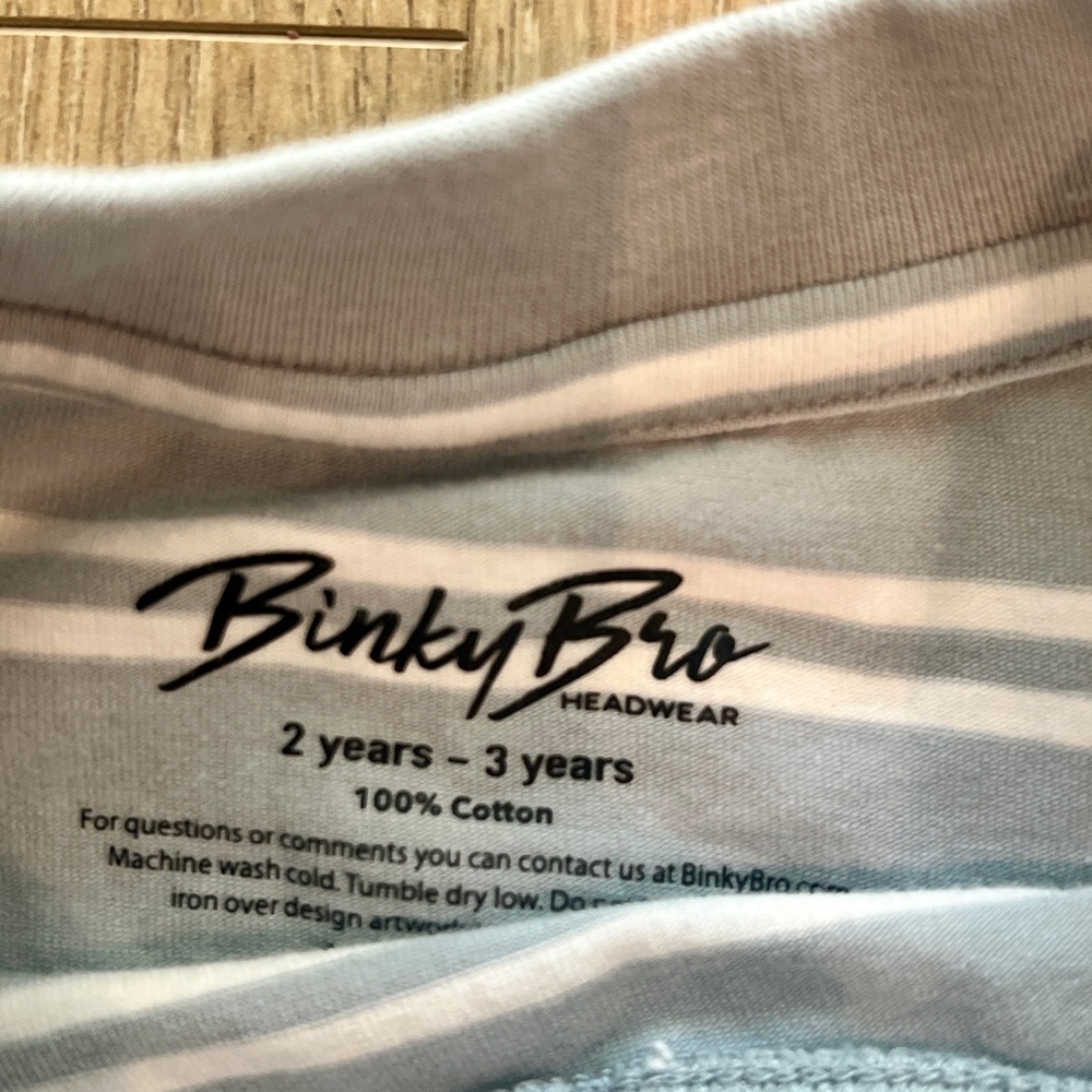 Binky Bro Short Sleeve Stripe Pocket Tee - Light Blue & White - Picture 4 of 4